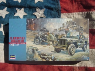 Hasegawa 31101 Jeep + Trailer + Gun US Army